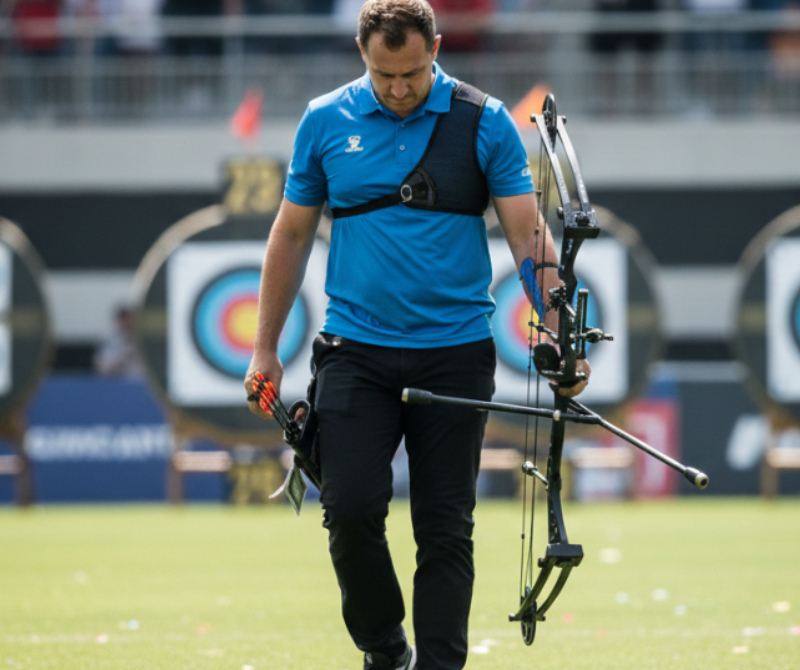 55lbs Compound Bow – Black Riser Archery sports Equipment